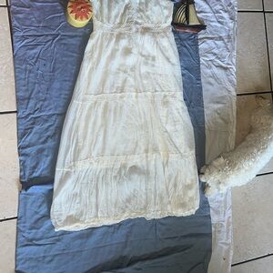 Elegant White High Low Dress